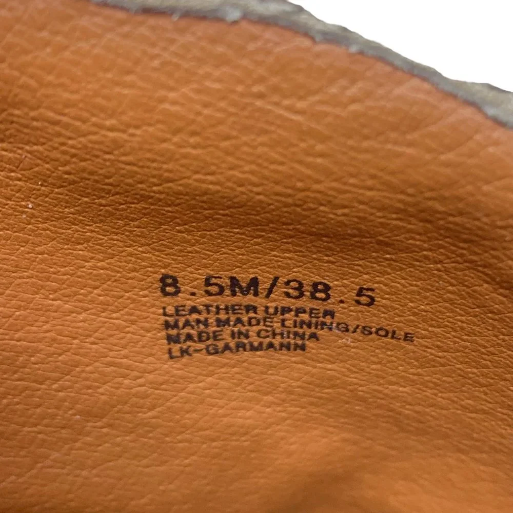 LUCKY BRAND Garmann Taupe Leather Pull‎ On Booties